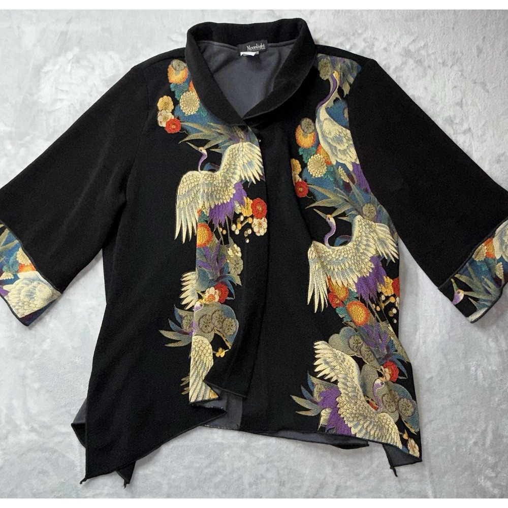 Moonlight‎ Y&S Fashion Design Kimono Cardigan Art To Wear Sweater Jacket Large